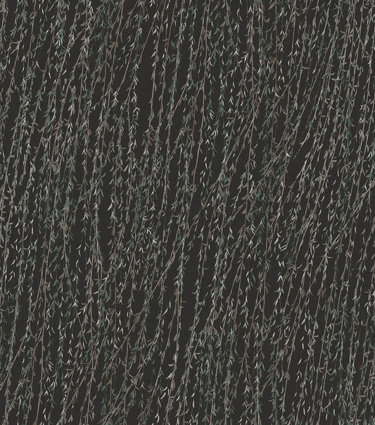 VEER DECOR Willow Streamside Black Wallpaper Nature Traditional Black  Wallpaper - 8386-AB6