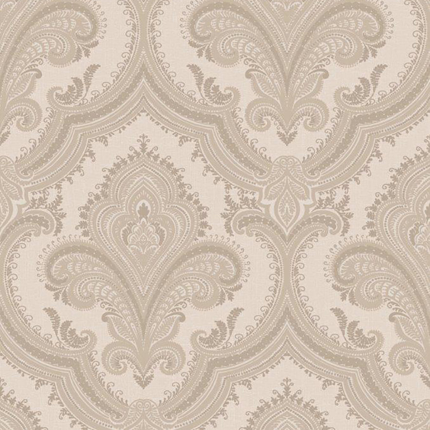 VEER DECOR Traditional Damask Taupe Wallpaper Damasks Traditional Taupe  Wallpaper - 8387-AL2