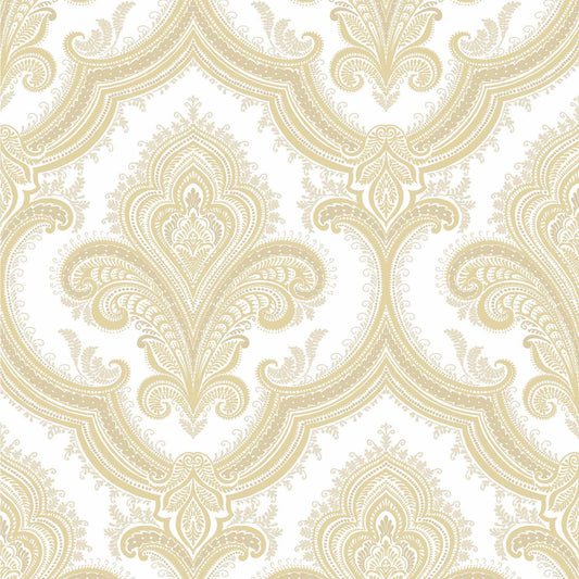 VEER DECOR Traditional Damask Gold Wallpaper Damasks Traditional Gold  Wallpaper - 8387-AL5