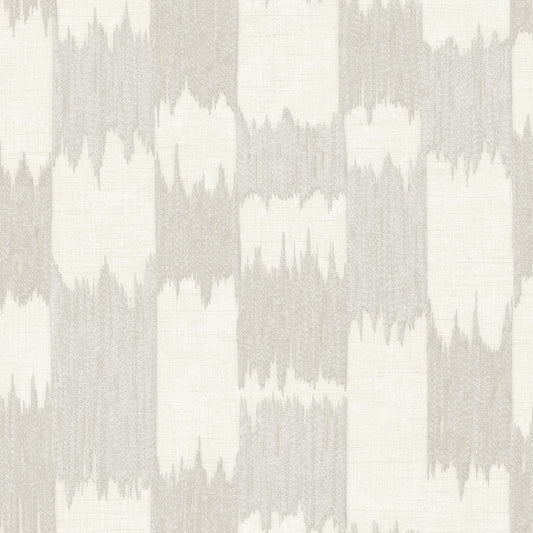 VEER DECOR Ikat Echo White Wallpaper Geometrics Contemporary, Transitional White  Wallpaper - 8388-AC1