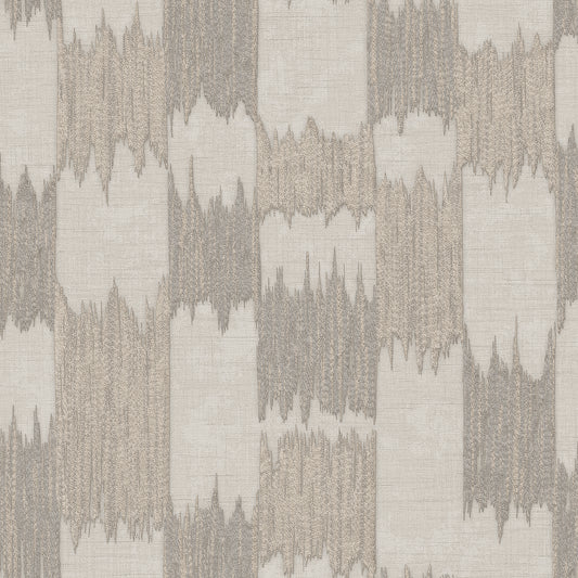 VEER DECOR Ikat Echo Taupe Wallpaper Geometrics Contemporary, Transitional Taupe  Wallpaper - 8388-AC3