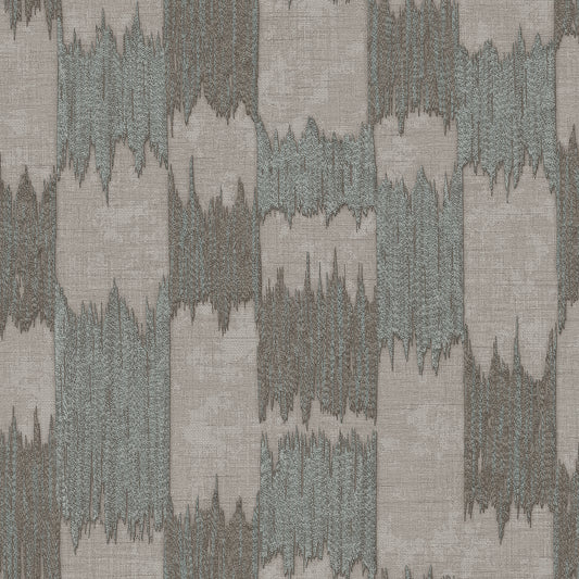VEER DECOR Ikat Echo Gray Wallpaper Geometrics Contemporary, Transitional Grey  Wallpaper - 8388-AC5