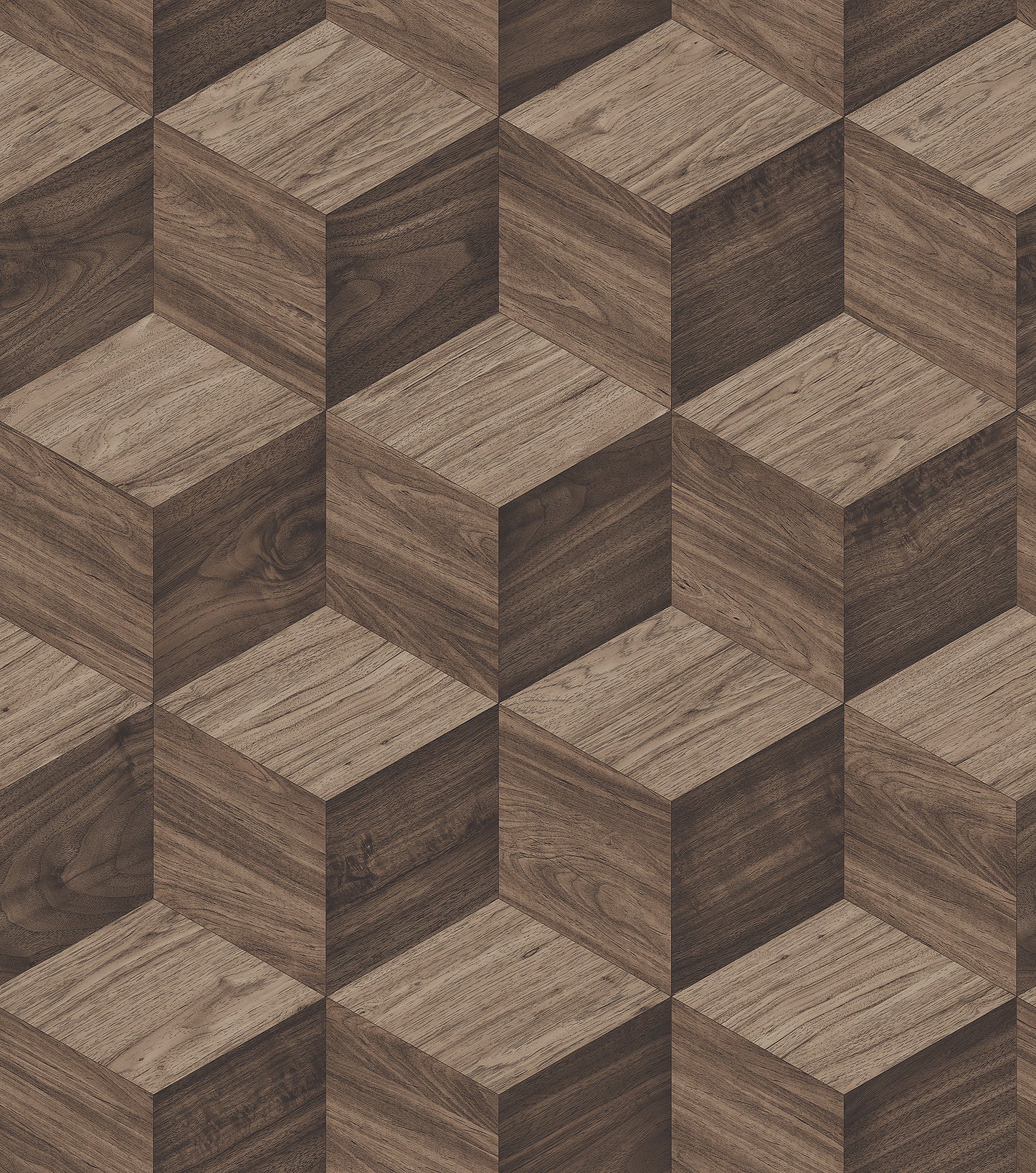 VEER DECOR Woodgrain Grid Brown Wallpaper Faux Naturals Contemporary Brown  Wallpaper - 8388-AI4