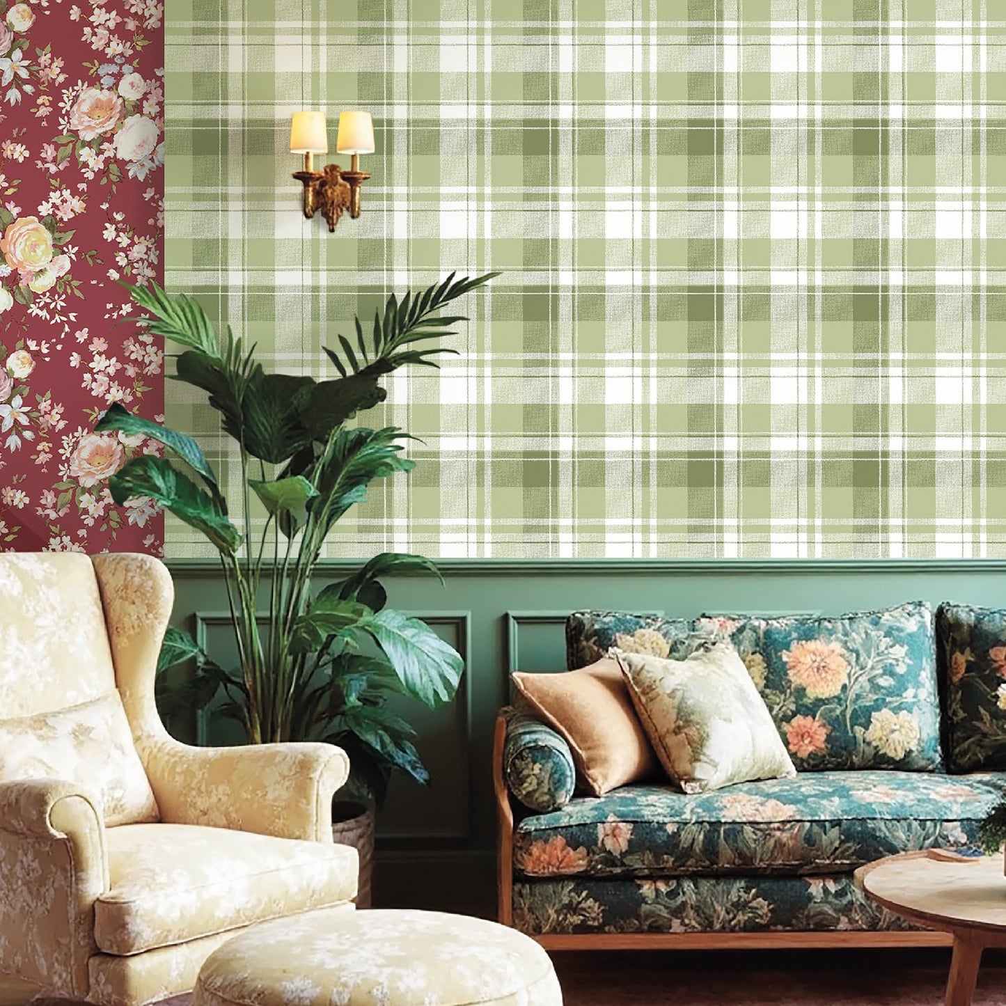 GALERIE WALLCOVERINGS Blooming Garden    Green   - 8388