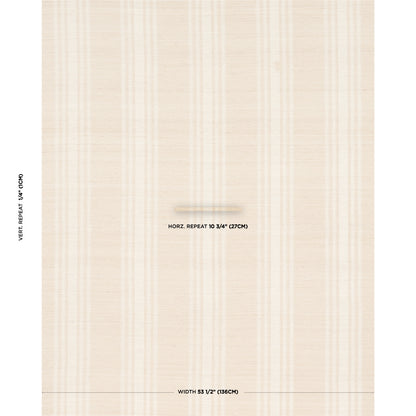 SCHUMACHER  PATTERSON FLYNN CASSIA HANDWOVEN SILK STRIPE PRINTS PRINTS NATURAL   - 83990