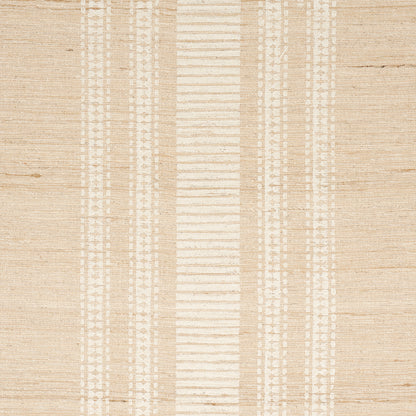 SCHUMACHER  PATTERSON FLYNN CASSIA HANDWOVEN SILK STRIPE PRINTS PRINTS NATURAL   - 83990