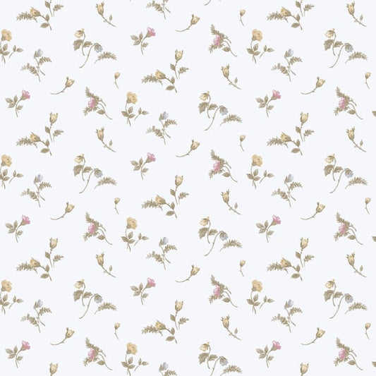 Galerie Wallcoverings Cottage Chic Bocciolo Blu Galerie Wallcoverings  Beige   - 84008