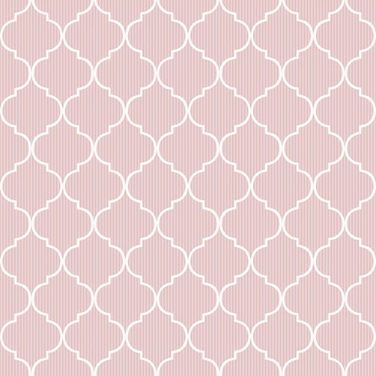Galerie Wallcoverings Cottage Chic Cancello Green Galerie Wallcoverings  Pink   - 84019