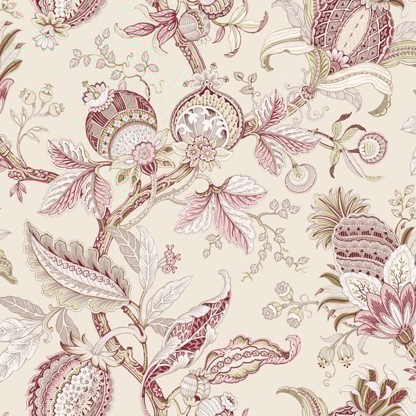 Galerie Wallcoverings Cottage Chic Jacobino Edra Galerie Wallcoverings  Pink   - 84038