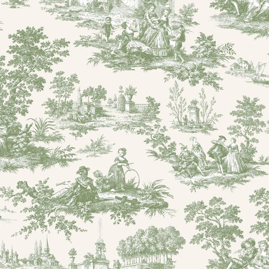 Galerie Wallcoverings Cottage Chic Paesaggio Barocco Galerie Wallcoverings  Green   - 84045