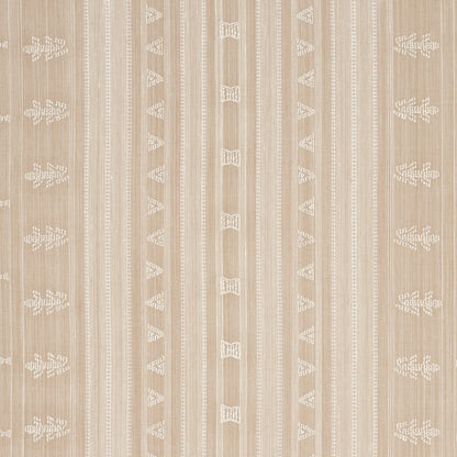 SCHUMACHER  PATTERSON FLYNN NIMA EMBROIDERED COTTON LINEN WOVEN WOVEN TAN   - 84062