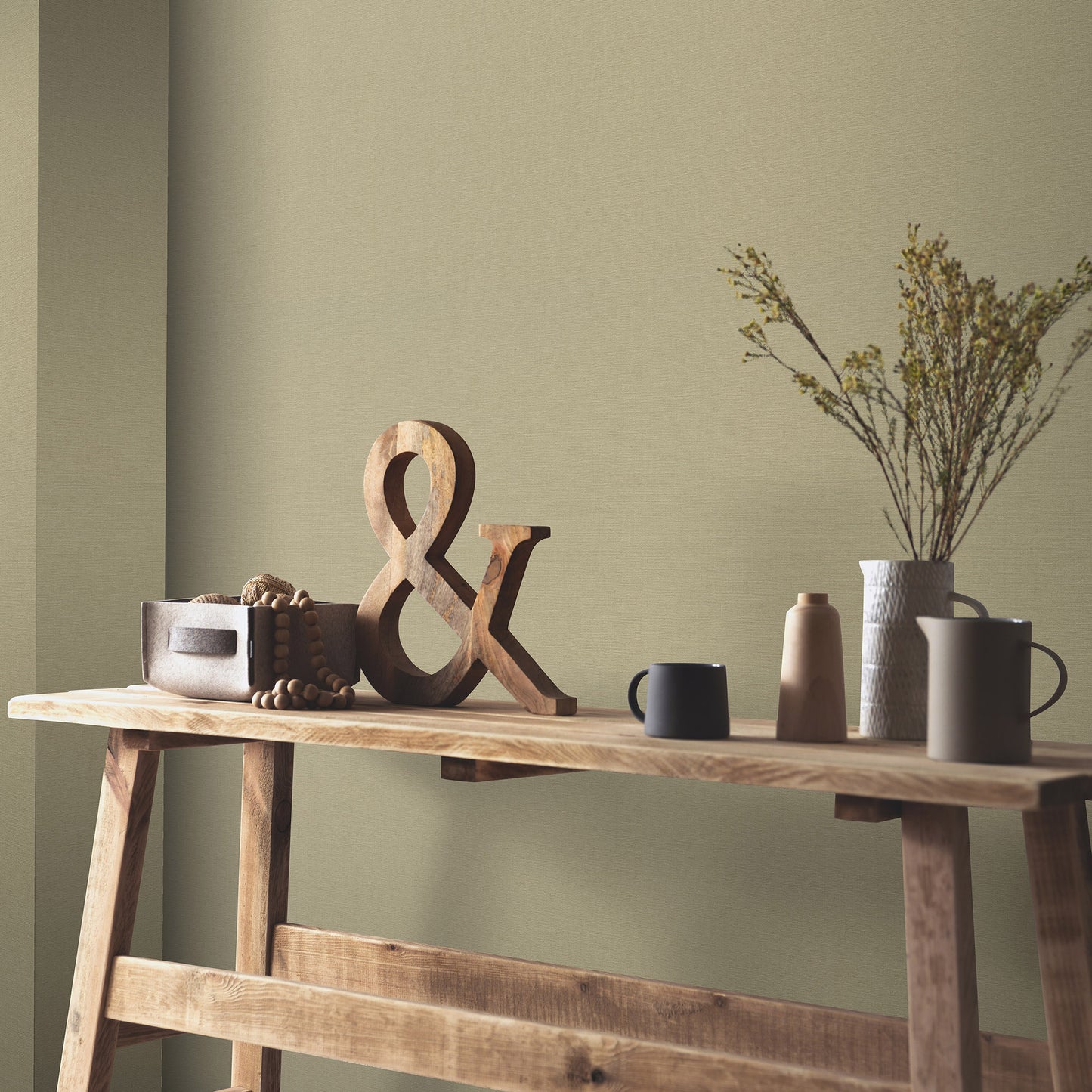 VEER DECOR Linea Textile Sage Wallpaper Patterns Traditional Sage  Wallpaper - 8411-VRTR-AA7