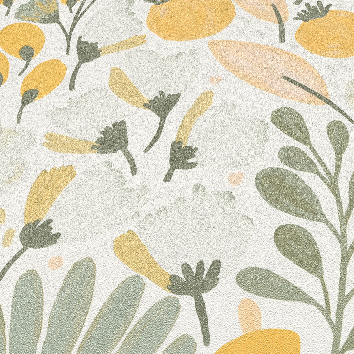 VEER DECOR Poetic Garden Green Wallpaper Floral Transitional Green  Wallpaper - 8411-VRTR-AB2