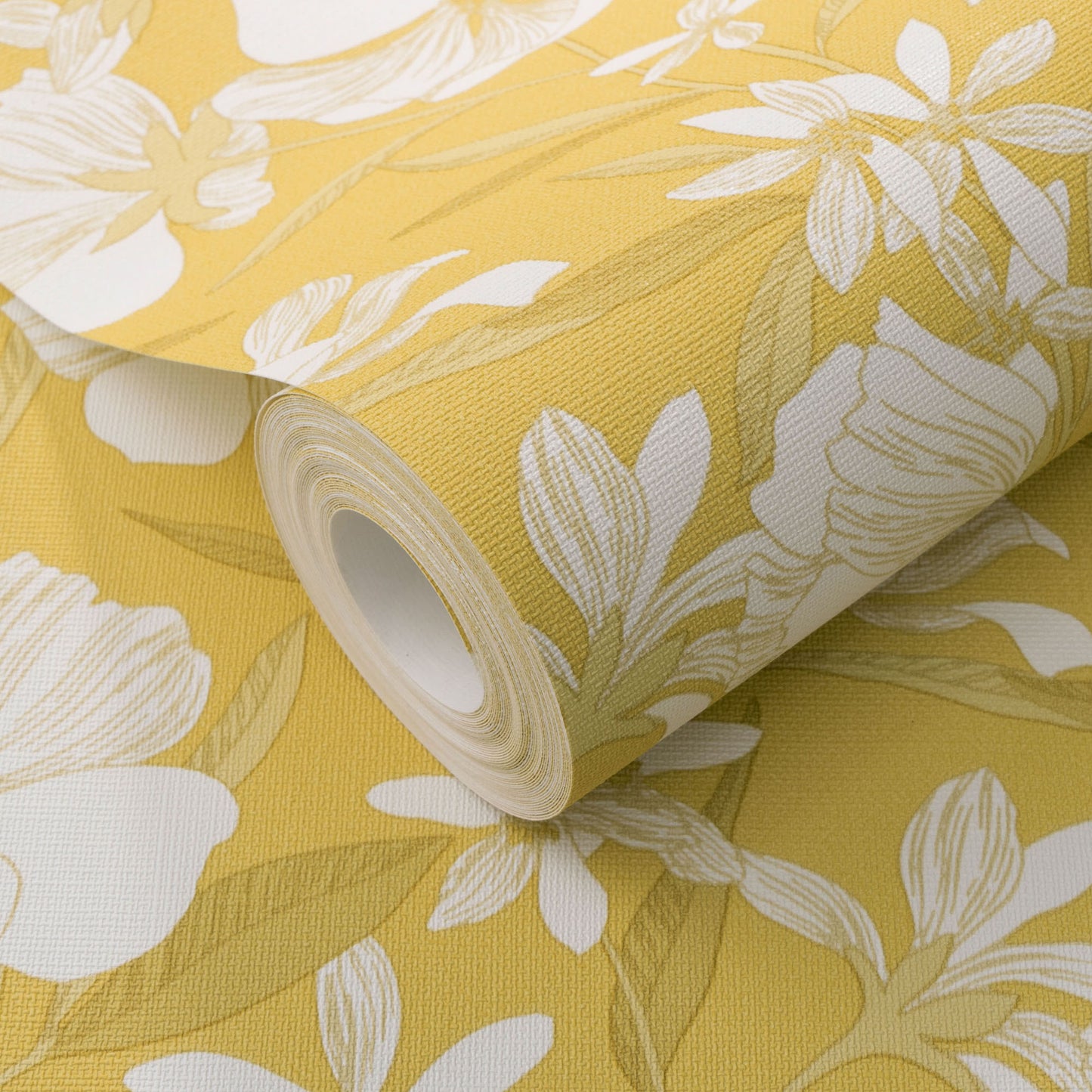 VEER DECOR Floral Breeze Yellow Wallpaper Floral Transitional Yellow  Wallpaper - 8411-VRTR-AC1