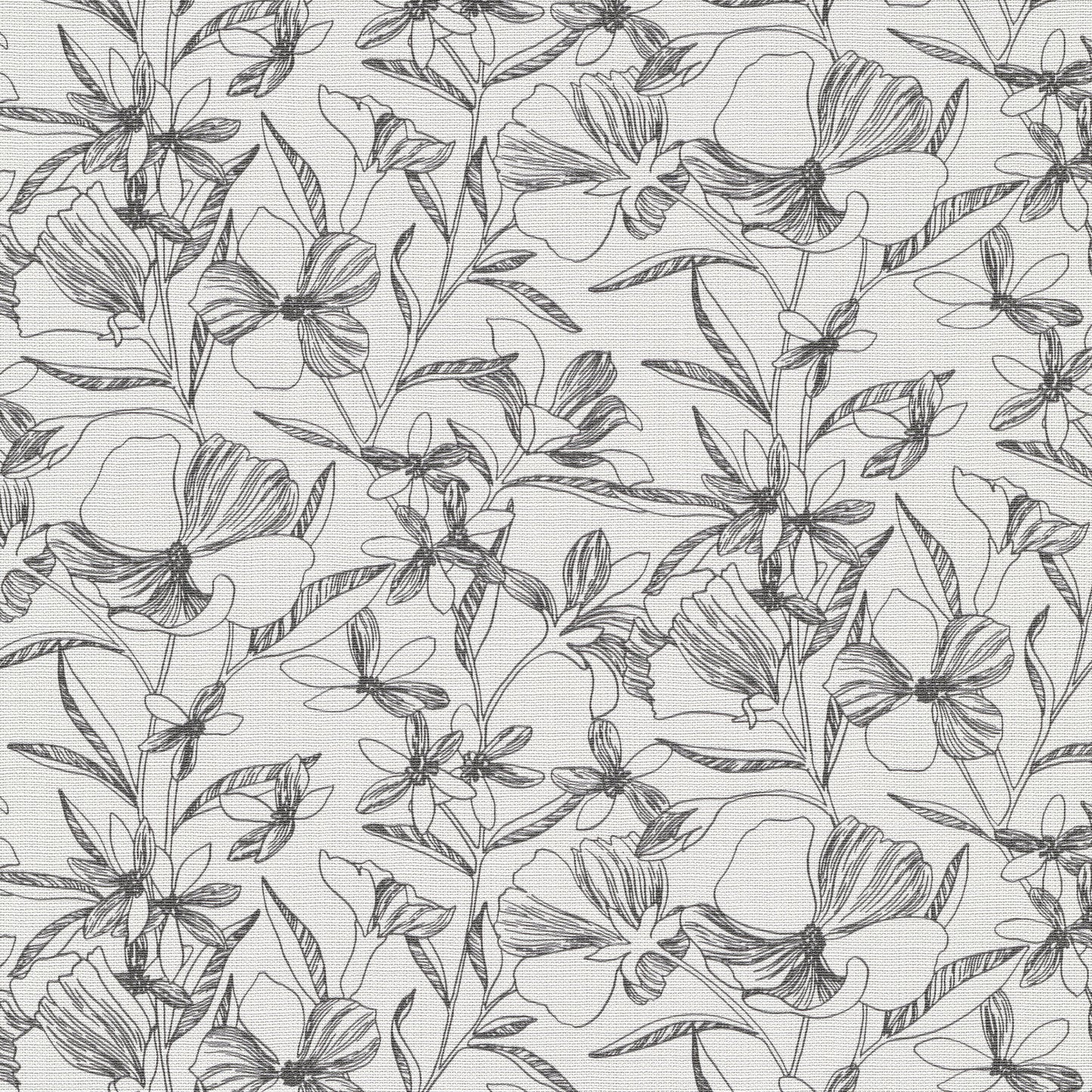 VEER DECOR Floral Breeze Black Wallpaper Floral Transitional Black  Wallpaper - 8411-VRTR-AC4