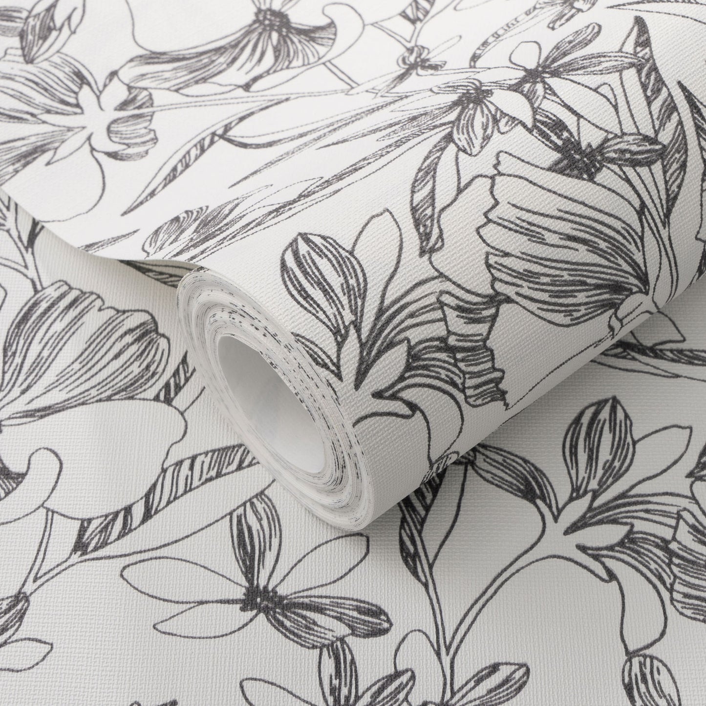 VEER DECOR Floral Breeze Black Wallpaper Floral Transitional Black  Wallpaper - 8411-VRTR-AC4