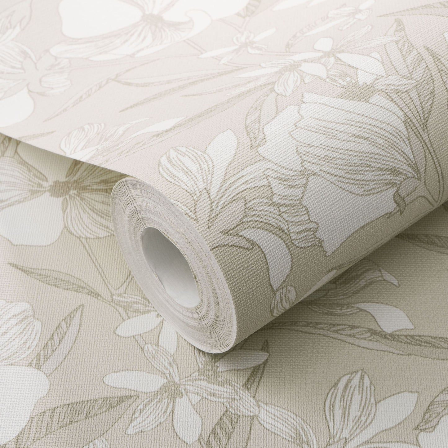VEER DECOR Floral Breeze Beige Wallpaper Floral Transitional Beige  Wallpaper - 8411-VRTR-AC5