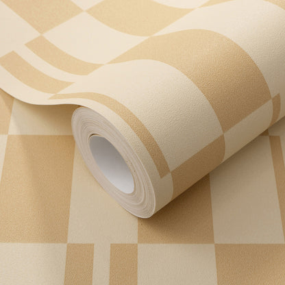 VEER DECOR Sun Geo Stripe Orange Wallpaper Patterns Transitional Orange  Wallpaper - 8411-VRTR-AD2