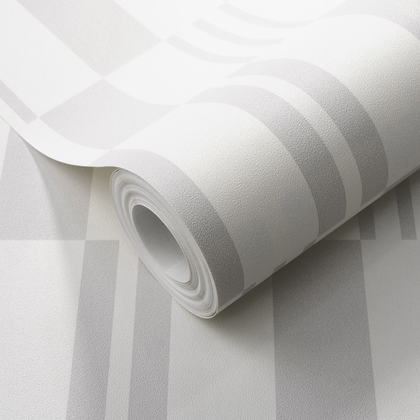 VEER DECOR Sun Geo Stripe Gray Wallpaper Patterns Transitional Gray  Wallpaper - 8411-VRTR-AD3