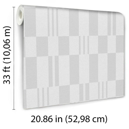 VEER DECOR Sun Geo Stripe Gray Wallpaper Patterns Transitional Gray  Wallpaper - 8411-VRTR-AD3