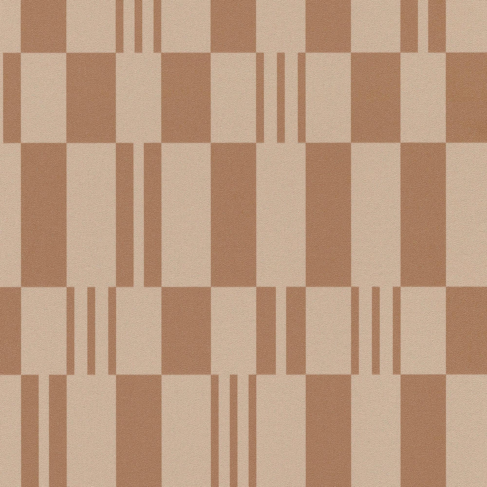 VEER DECOR Sun Geo Stripe Brown Wallpaper Patterns Transitional Brown ...