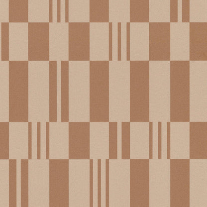 VEER DECOR Sun Geo Stripe Brown Wallpaper Patterns Transitional Brown  Wallpaper - 8411-VRTR-AD4