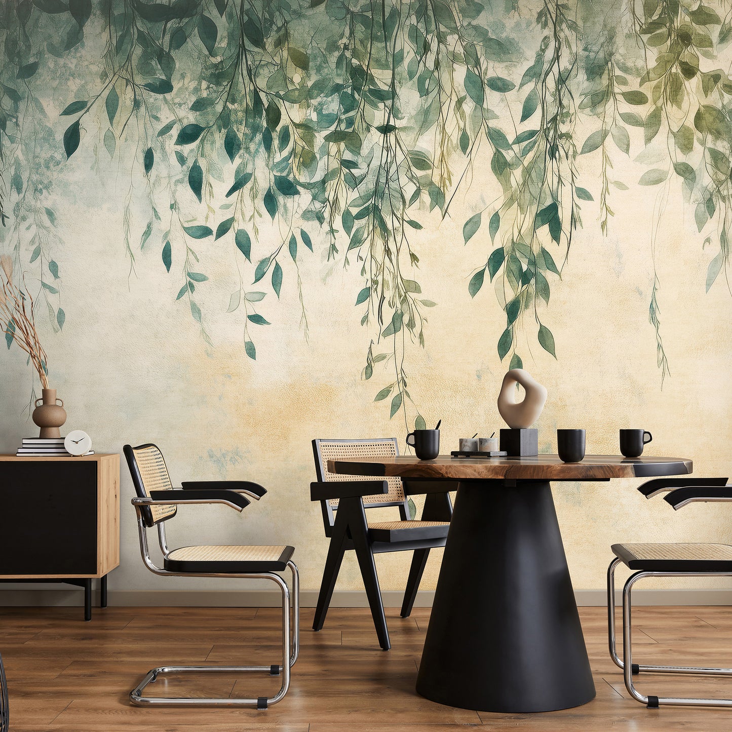 VEER DECOR Green Canopy Green Wall Mural Nature Transitional Green  Wallpaper - 8412-VRAED-AE