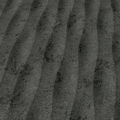 VEER DECOR Concrete Illusion Black Wallpaper Patterns Transitional Black  Wallpaper - 8413-VRFW-AB3