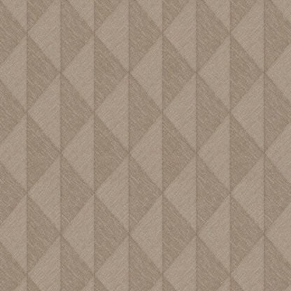 Brown woven diamond-pattern wallpaper with a subtle textured finish.