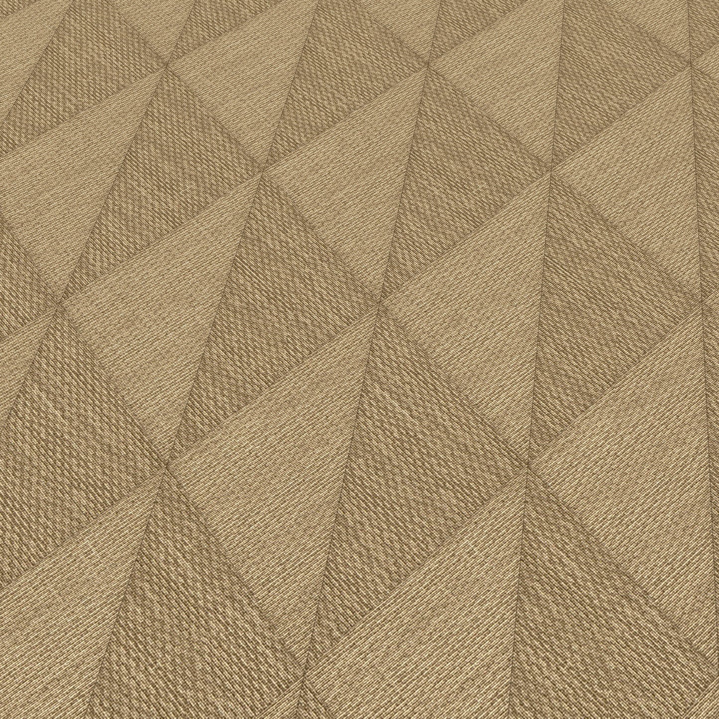 Whisper Yellow wallpaper with a woven diamond pattern and subtle texture