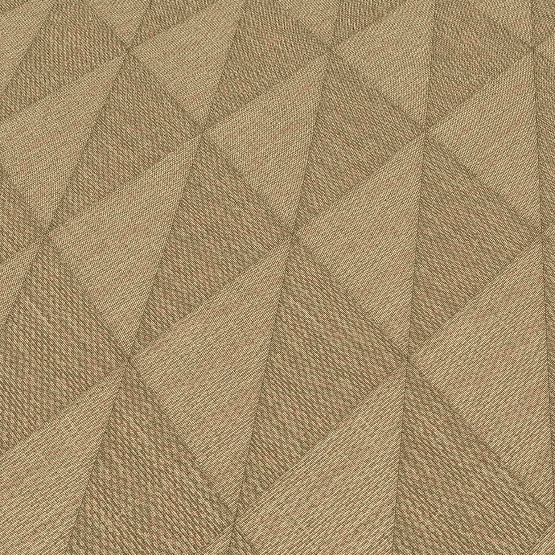 Whisper Yellow wallpaper with a woven diamond pattern and subtle texture
