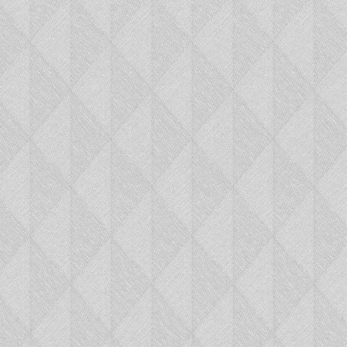 Light gray wallpaper with a woven diamond pattern and soft textured surface.