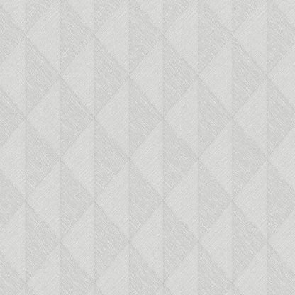 Light gray wallpaper with a woven diamond pattern and soft textured surface.