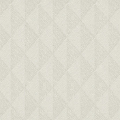 Taupe wallpaper with a woven diamond texture and subtle diagonal pattern.