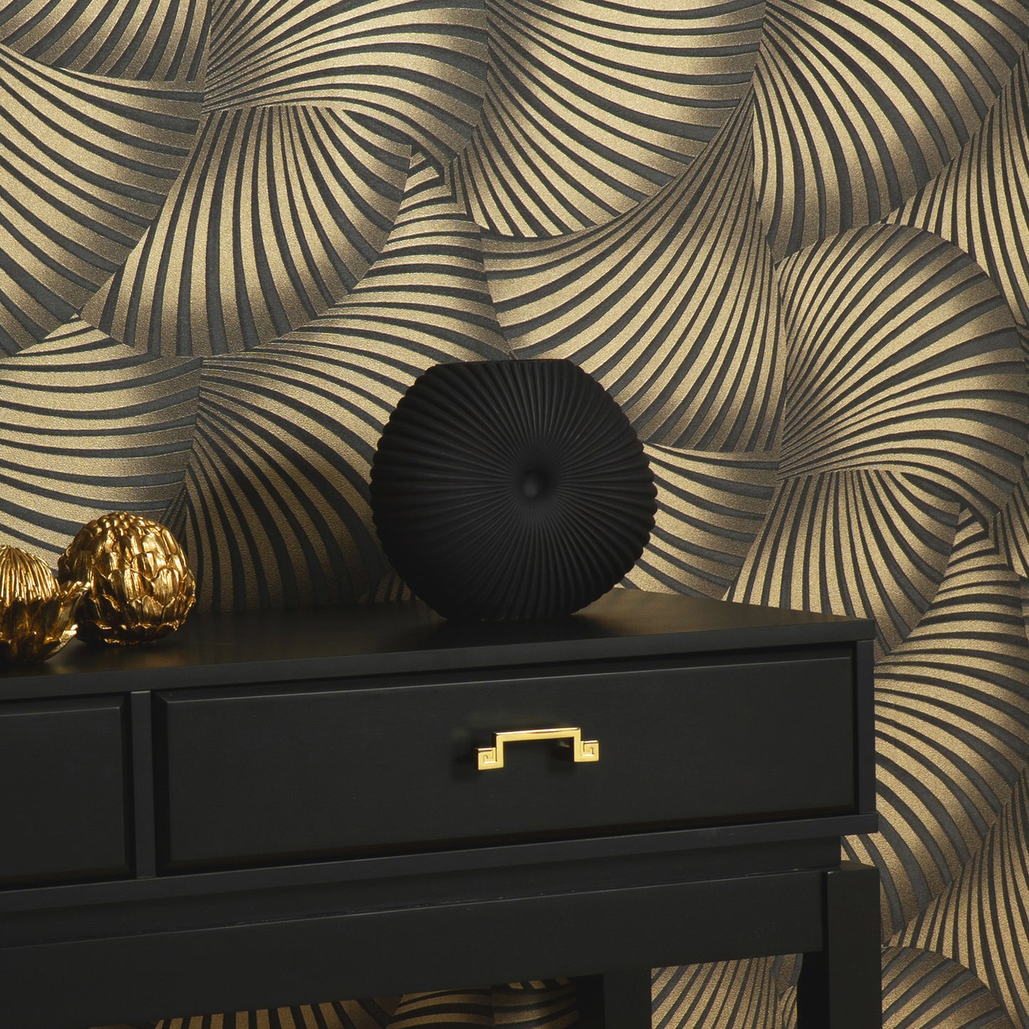 VEER DECOR Twill Black Wallpaper Patterns Transitional Black  Wallpaper - 8413-VRFW-AD2