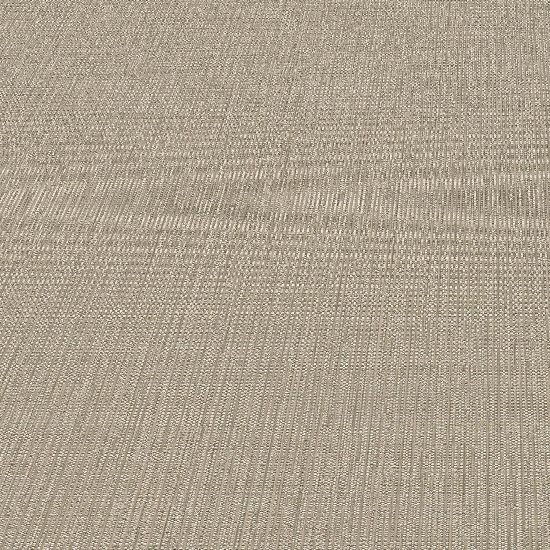 Beige ribbed carpet with subtle linear texture for neutral flooring.