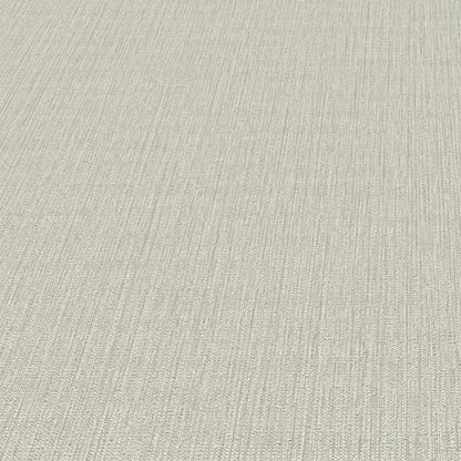 Beige textured wallpaper with fine vertical ribbing; soft loom Stria tan pattern, abstract traditional tan wallpaper.
