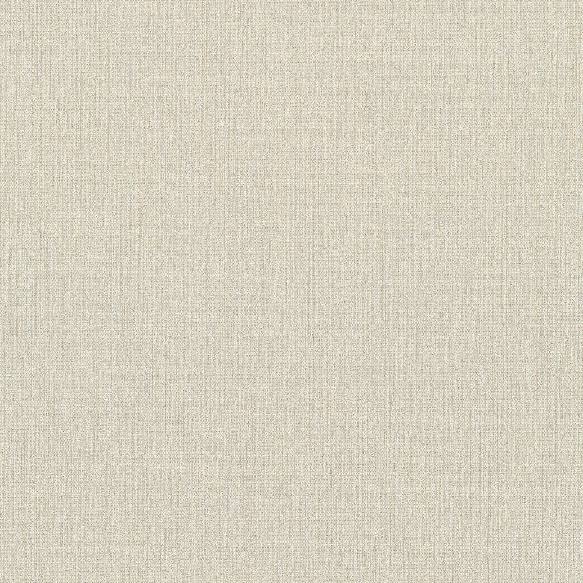 Cream-beige wallpaper with a subtle vertical stria pattern.
