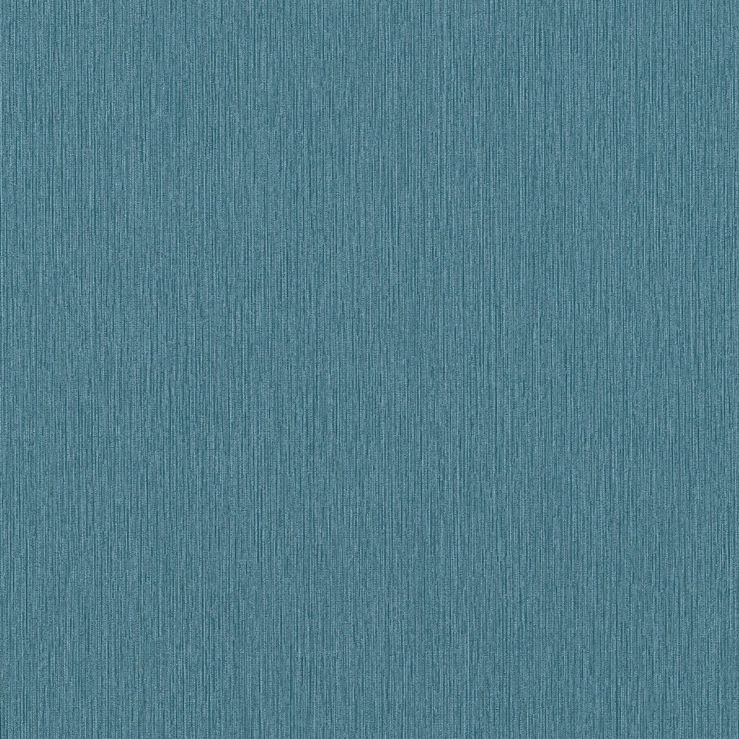 Teal blue textured fabric swatch with fine vertical weave, suitable for upholstery or drapery.