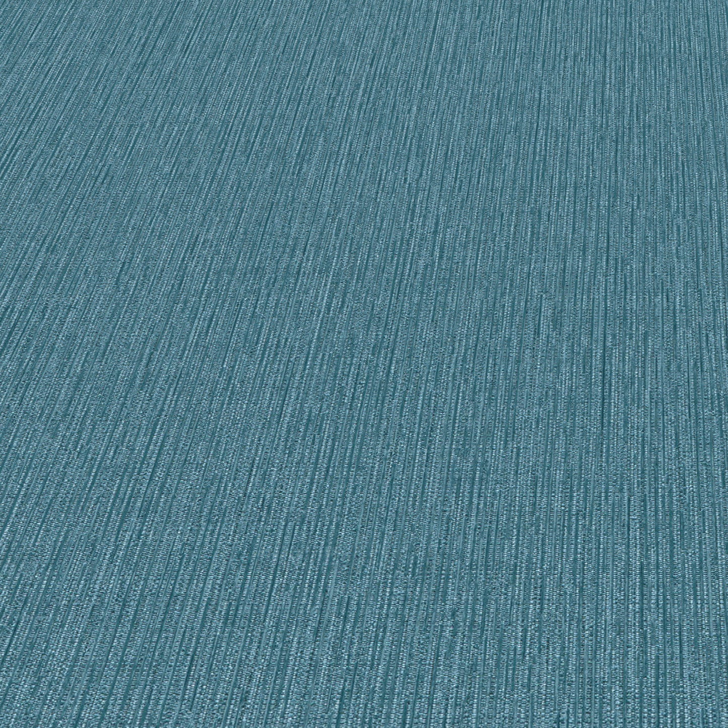 Teal blue ribbed fabric texture with vertical ridges; textile swatch.