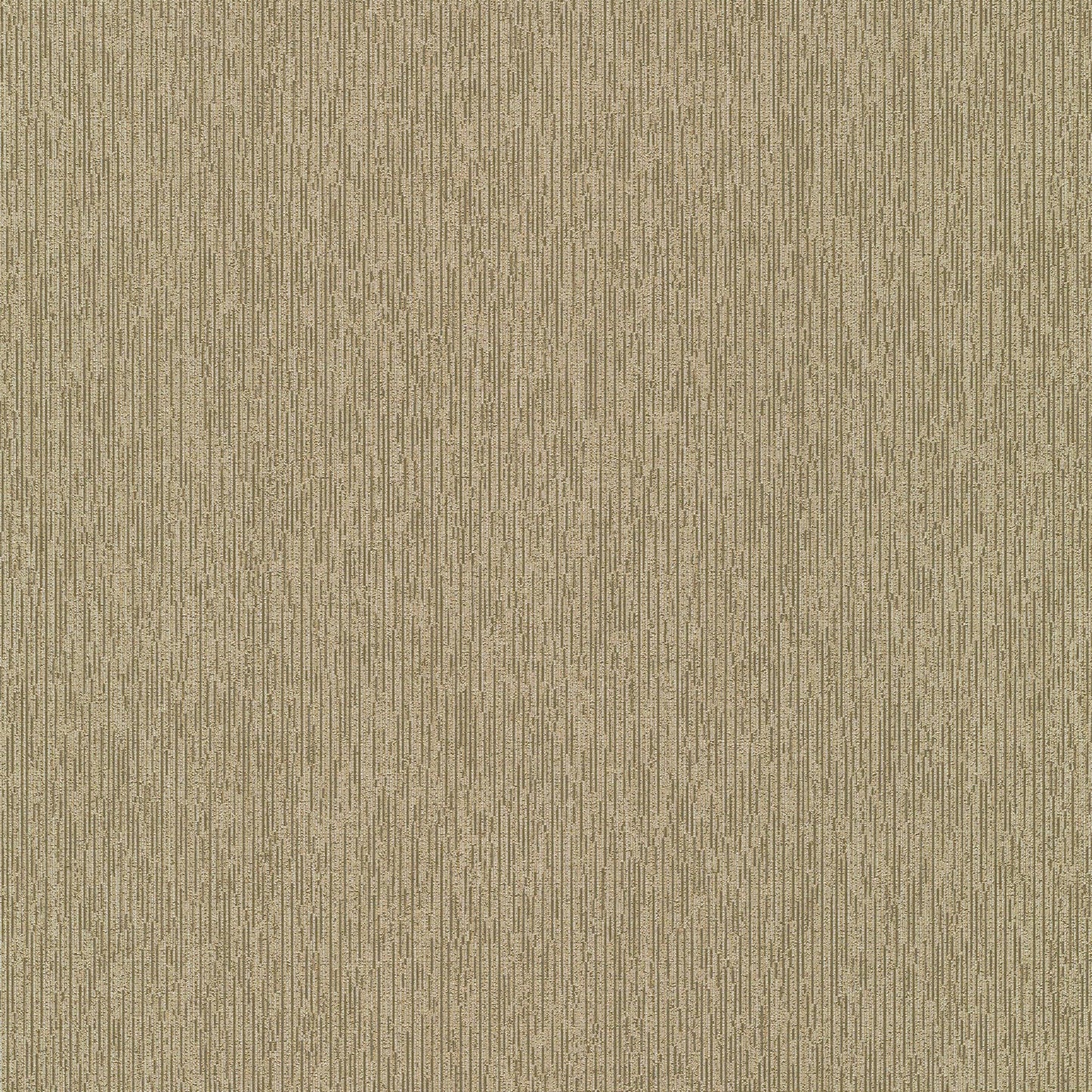 Gold wallpaper with a soft loom texture and subtle vertical striations.