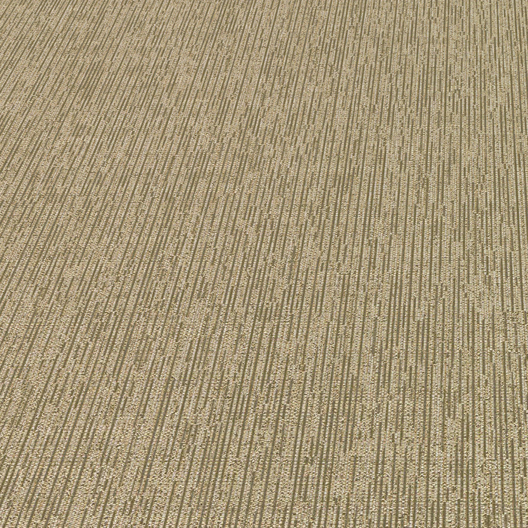 Gold textured wallpaper with a subtle linear rib pattern; abstract traditional gold wallpaper for walls.