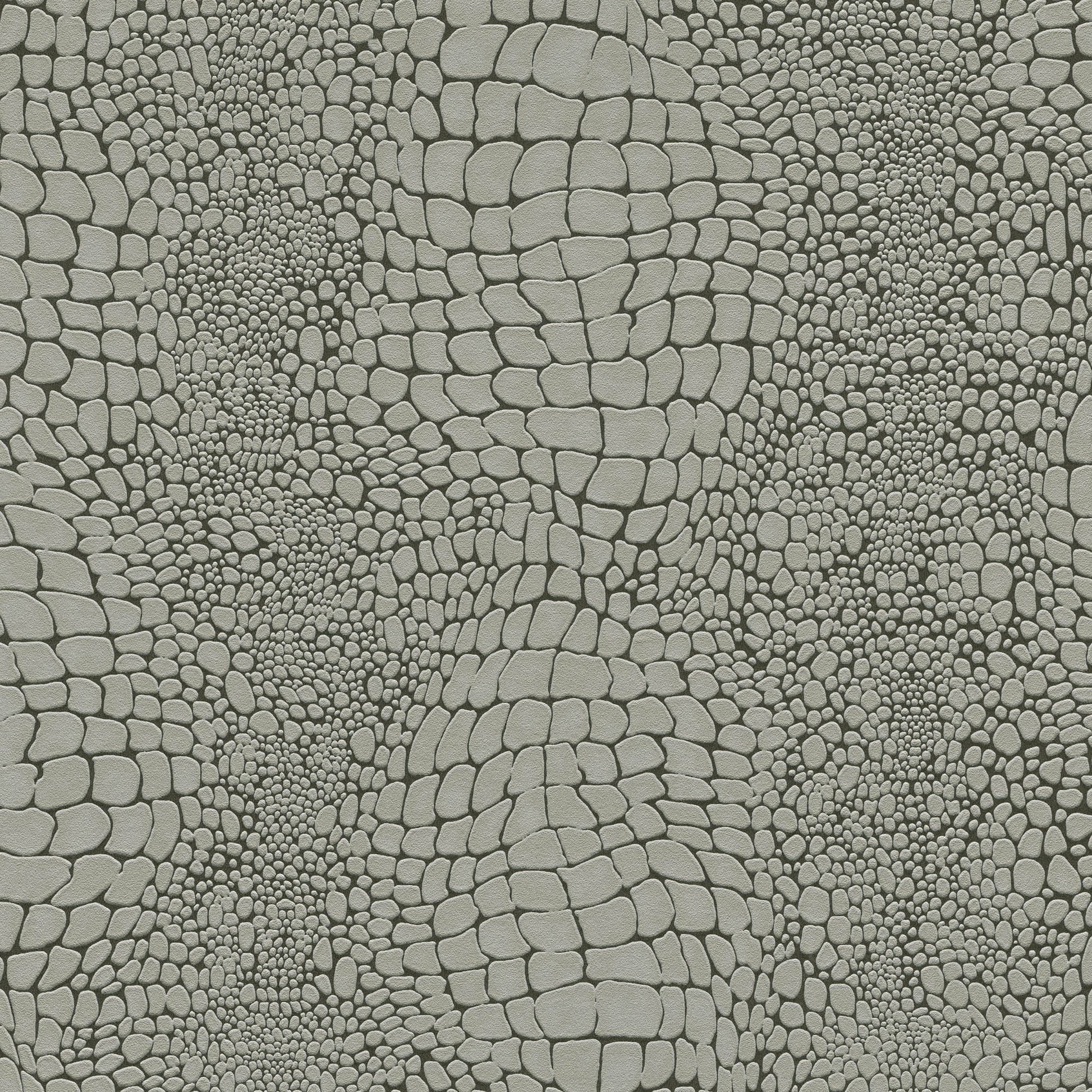 Gray pebble mosaic texture with irregular rounded stones; seamless stone pattern.