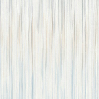 Blue wallpaper with a raised stria texture and fine vertical pinstripes.