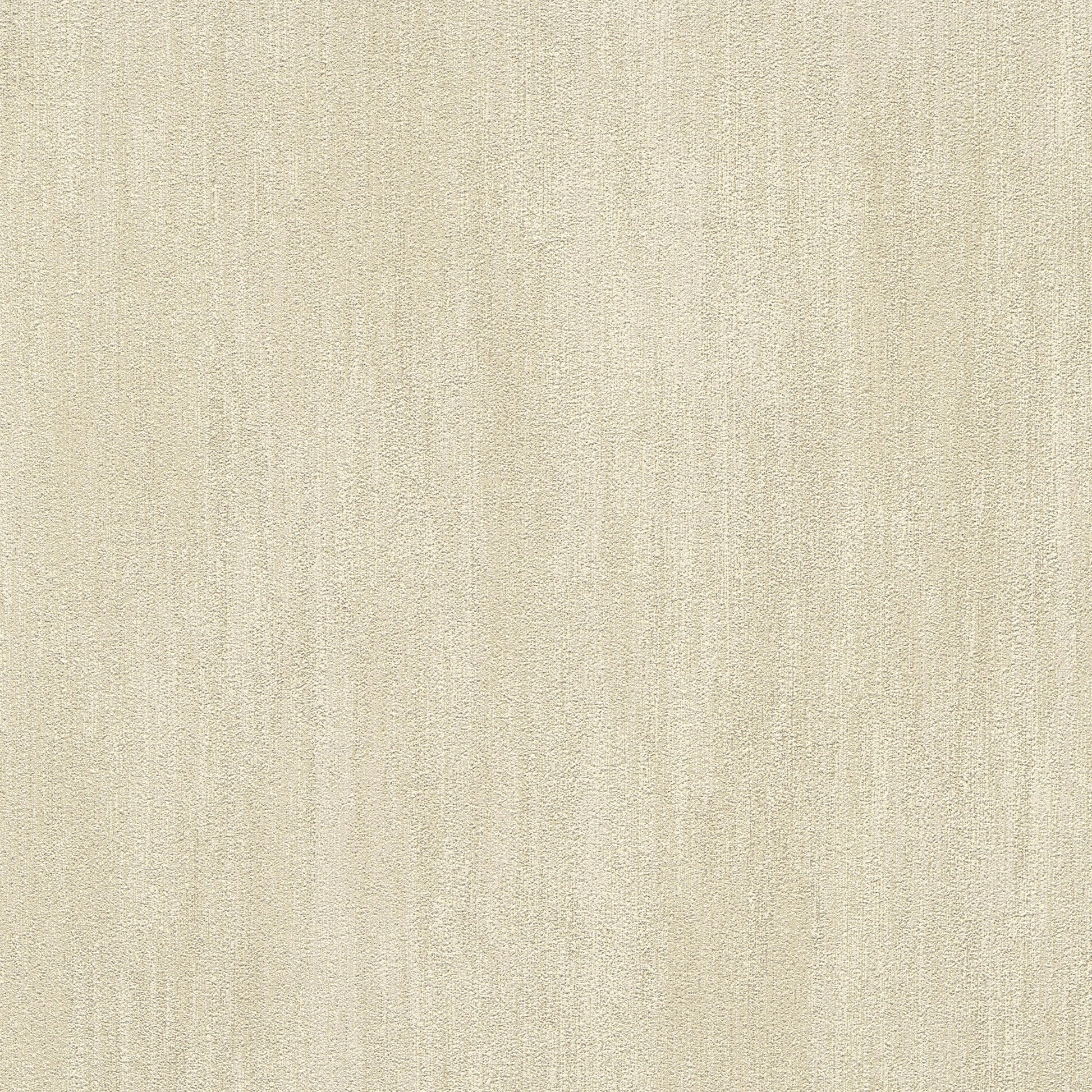 Beige wallpaper with raised texture & subtle woven pattern.
