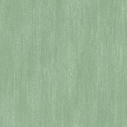 Sage green wallpaper with raised texture and subtle vertical pattern.