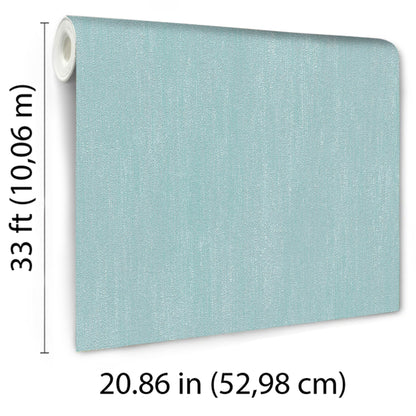 Blue wallpaper with raised texture roll, 20.86 in wide x 33 ft long, ideal for walls.