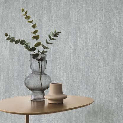 Close-up of raised texture dark gray wallpaper pattern.