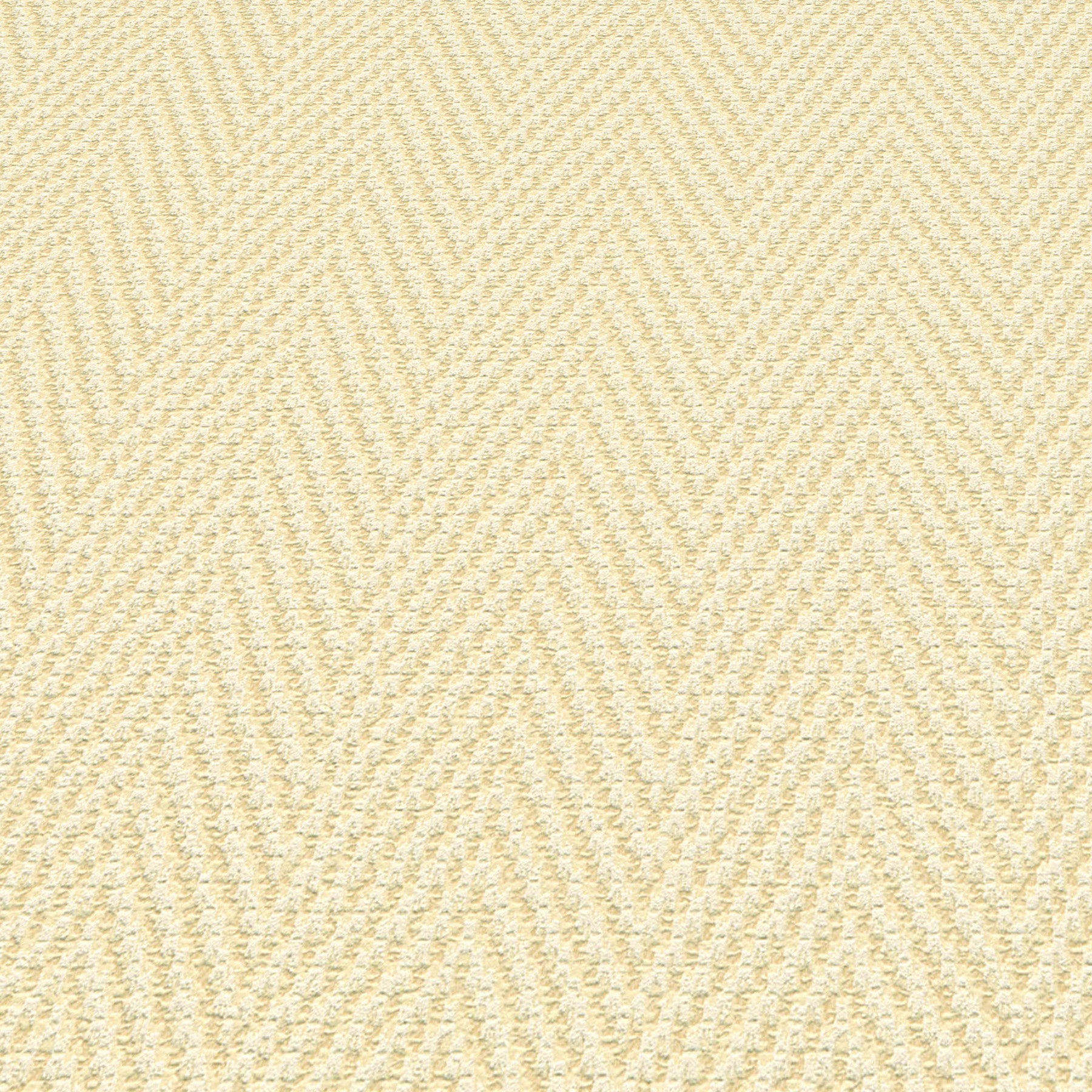Cream-beige herringbone fabric with diagonal zigzag weave and soft woven texture.