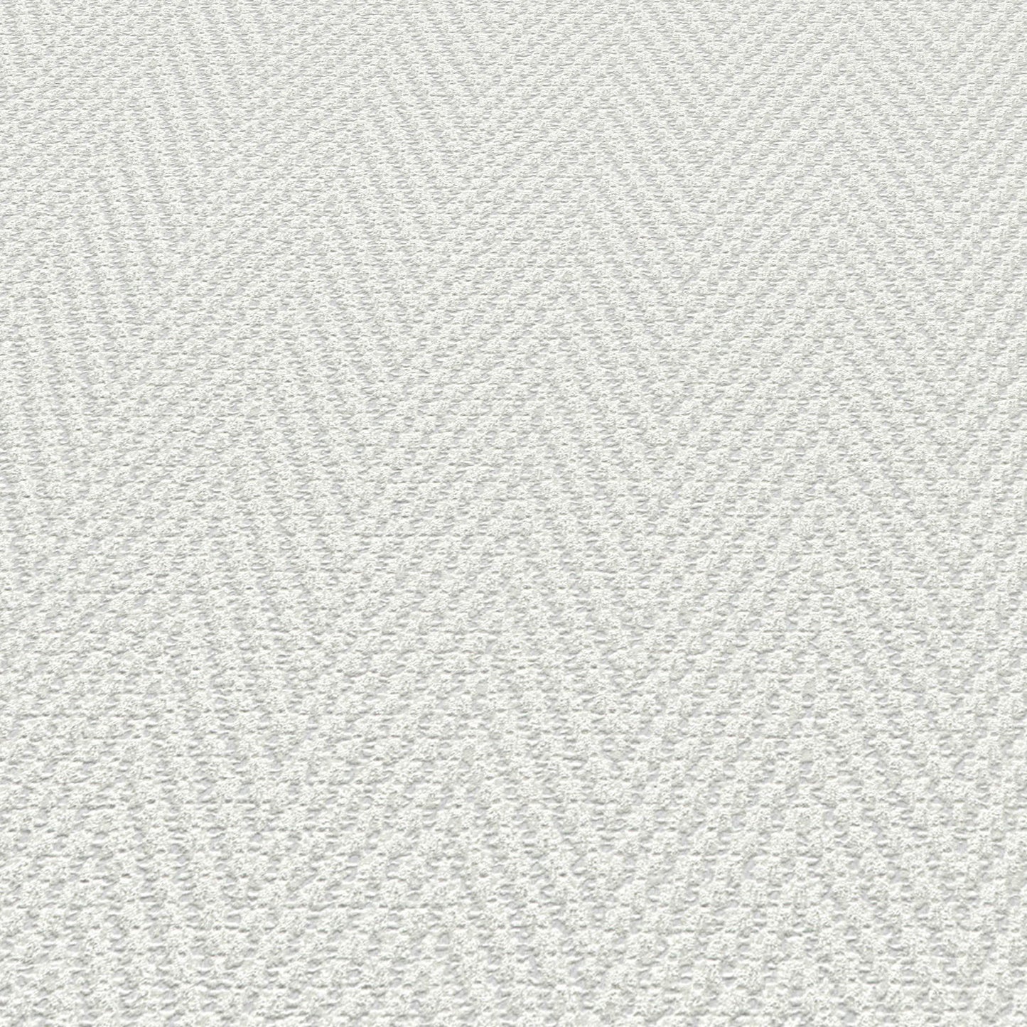 Light gray chevron stripe wallpaper with a subtle textured surface.